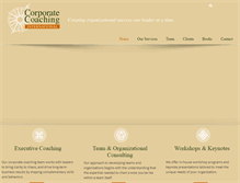 Tablet Screenshot of corporatecoachingintl.com